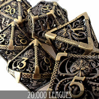 20,000 Leagues Hollow Metal Dice Set (Gift Box)