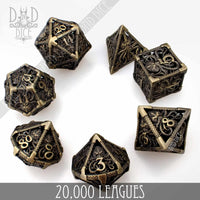 20,000 Leagues Hollow Metal Dice Set (Gift Box)