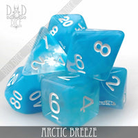 Arctic Breeze Dice Set