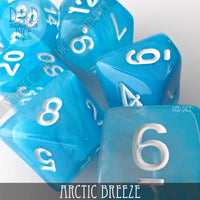 Arctic Breeze Dice Set