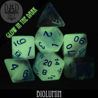 Biolumin Glow in the Dark Dice Set