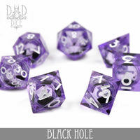 Black Hole Liquid Core Dice Set