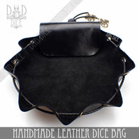 Italian Leather Dice Bag / Tray (Handmade)