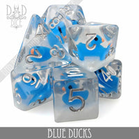 Blue Ducks Dice Set