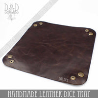 Italian Leather Dice Tray (Handmade)