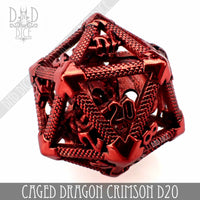 Caged Dragon D20 (6 Colors)