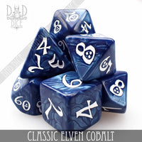 Classic Cobalt Dice Set