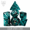 Color Spray Cyan Dice Set