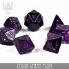 Color Spray Plum Dice Set