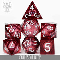 Crimson Rite Liquid Core Dice Set