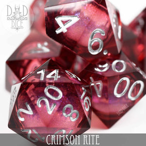 Crimson Rite Liquid Core Dice Set