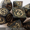 Dragon Nephrite (Bottle Green) Dice Set