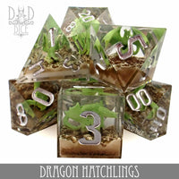 Dragon Hatchlings Handmade Dice Set