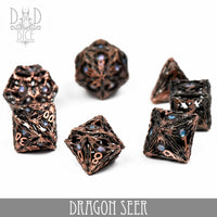 Dragon Seer Hollow Metal Dice Set (Gift Box)