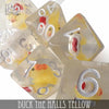 Duck the Halls Yellow Dice Set