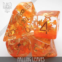 Falling Leaves Dice Set