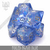 Foiled Again Blue Dice Set