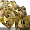 Golden Eye Liquid Core Dice Set