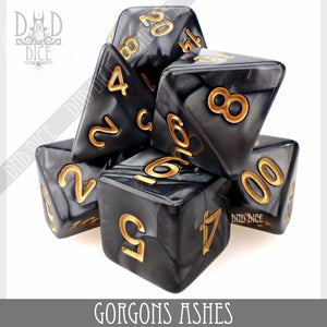 Gorgons Ashes 7 or 11 Dice Set