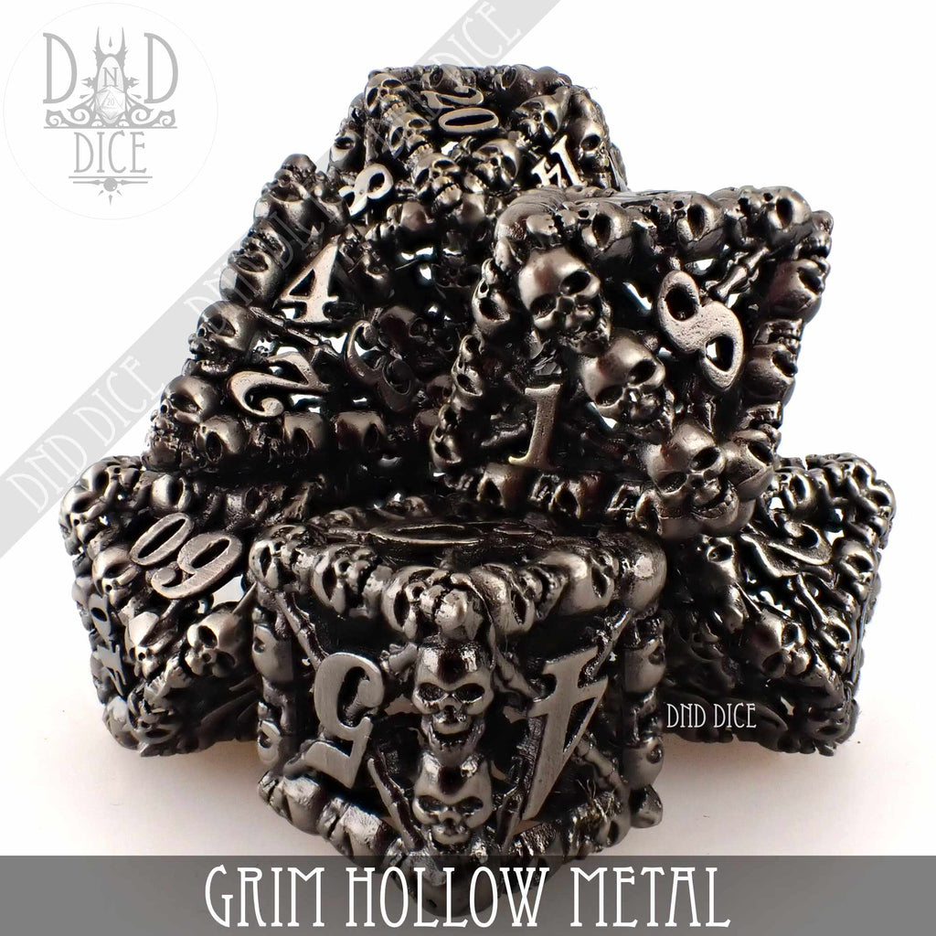 Grim Hollow Metal Dice Set (Gift Box)