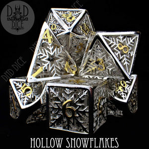 Snowflakes Metal Dice Set (Gift Box)