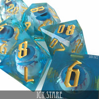 Icy Stare Liquid Core Dice Set