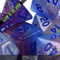 Indiglow Glow in the Dark Dice Set