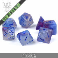 Indiglow Glow in the Dark Dice Set