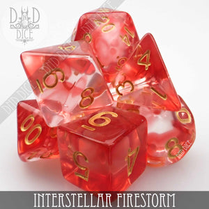 Interstellar Firestorm Dice Set