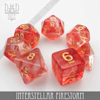 Interstellar Firestorm Dice Set