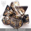 Interstellar Midnight 7 or 11 Dice Set