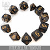 Interstellar Midnight 7 or 11 Dice Set