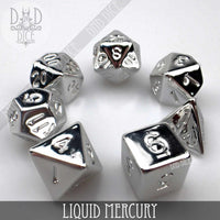 Liquid Mercury Dice Set