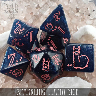 Sparkling Llama Dice Set