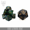 Mini Scarab Jade Dice Set (10mm)