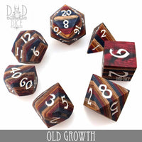 Old Growth Wood Dice Set (Gift Box)