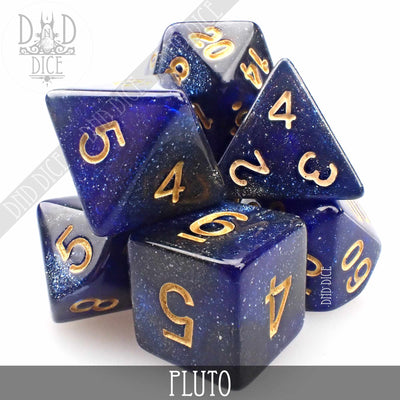 Pluto Galaxy Dice Set