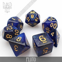 Pluto Galaxy Dice Set