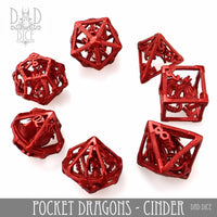 Pocket Dragons Cinder - Metal Dice Set (Gift Box)