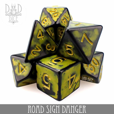 Road Sign Danger Dice Set