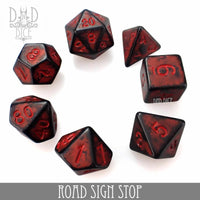 Road Sign Stop Dice Set