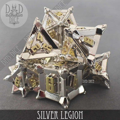 Silver Legion Metal Dice Set