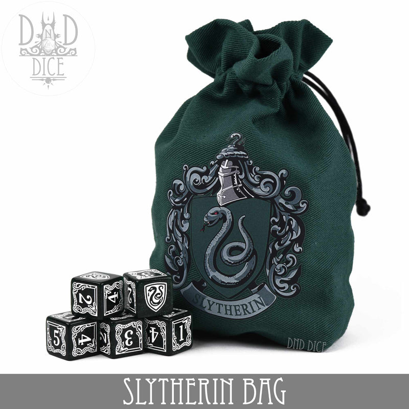 Harry Potter: Slytherin Dice Set - White – Awesome Dice