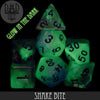 Snake Bite Glow in the Dark Dice Set