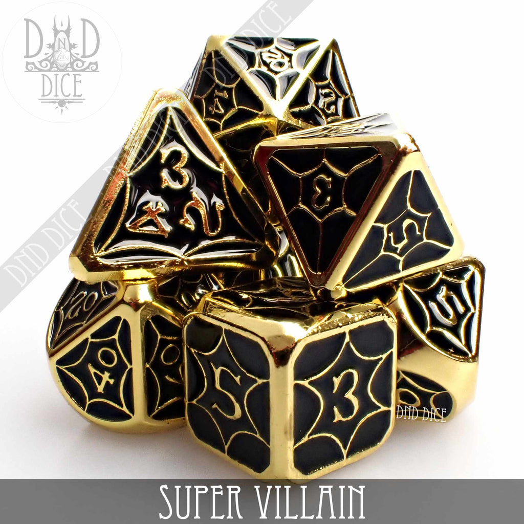 Super Villain Metal Dice Set