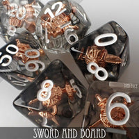 Sword and Board Dice Set