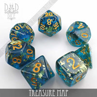 Treasure Map Dice Set