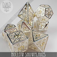 Snowflakes Metal Dice Set (Gift Box)