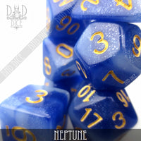 Neptune Galaxy Dice Set