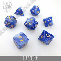 Neptune Galaxy Dice Set